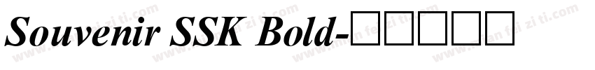 Souvenir SSK Bold字体转换